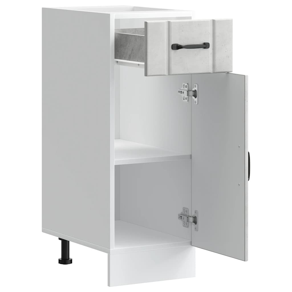 Kitchen Base Cabinet Lucca Concrete Grey Engineered Wood