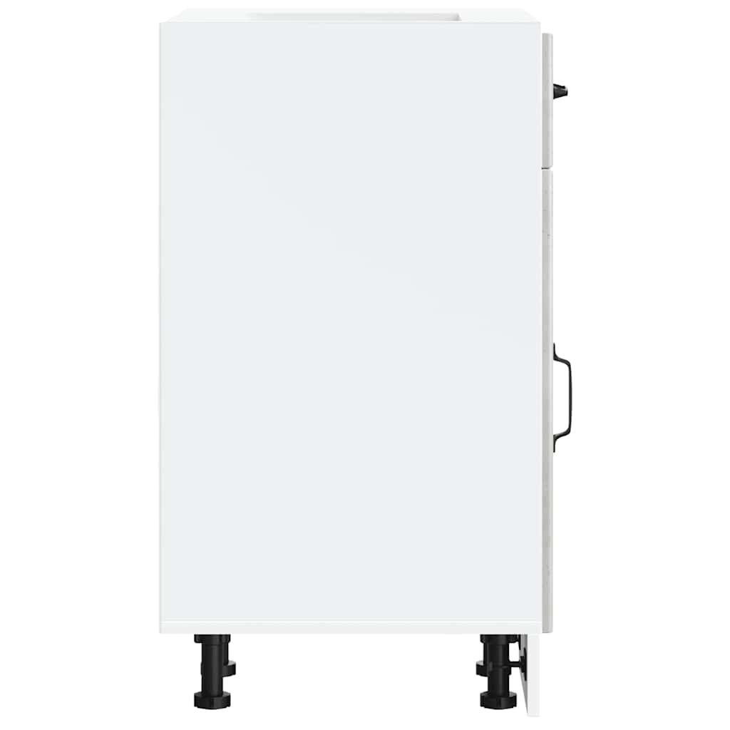 Kitchen Base Cabinet Lucca Concrete Grey Engineered Wood