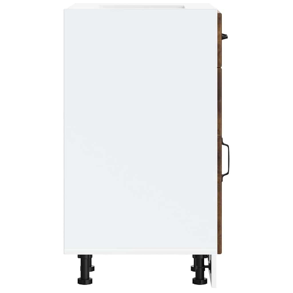 Kitchen Base Cabinet Lucca Smoked Oak Engineered Wood