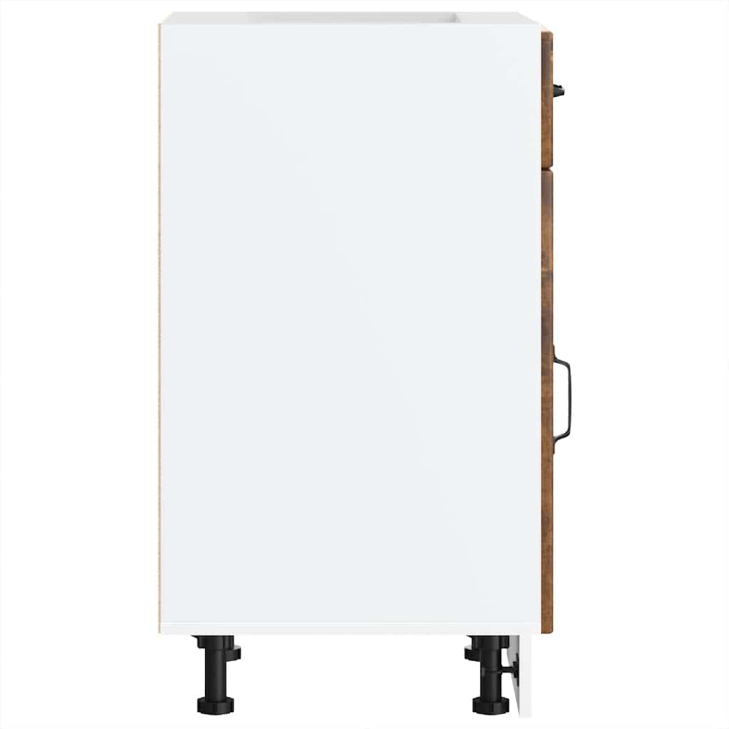 Kitchen Base Cabinet Lucca Smoked Oak Engineered Wood