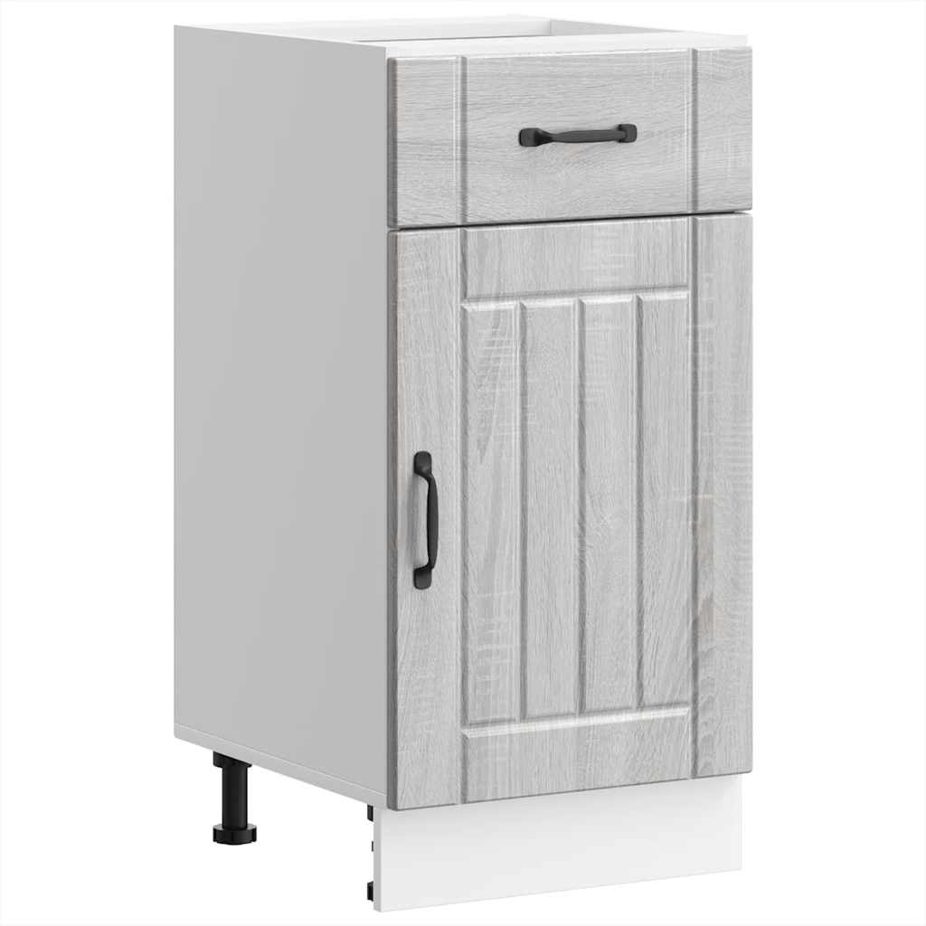 Kitchen Base Cabinet Lucca Grey Sonoma Engineered Wood