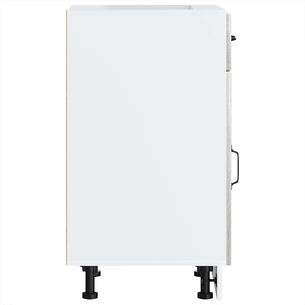 Kitchen Base Cabinet Lucca Grey Sonoma Engineered Wood