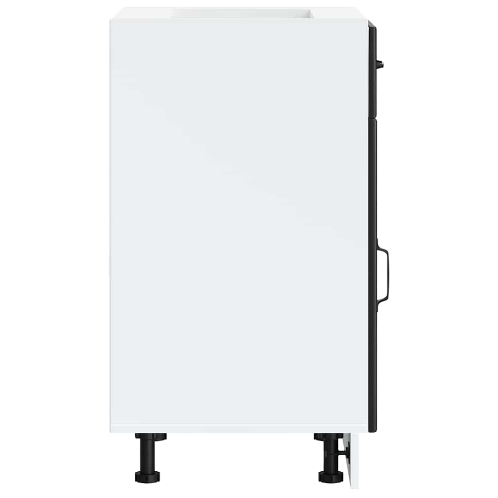 Kitchen Base Cabinet Lucca Black Engineered Wood