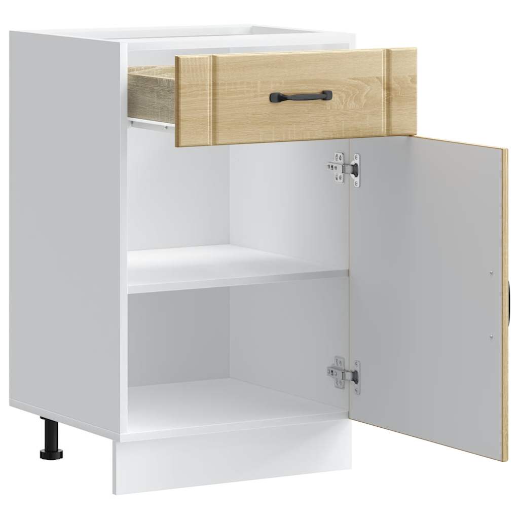 Kitchen Base Cabinet Lucca Sonoma Oak Engineered Wood