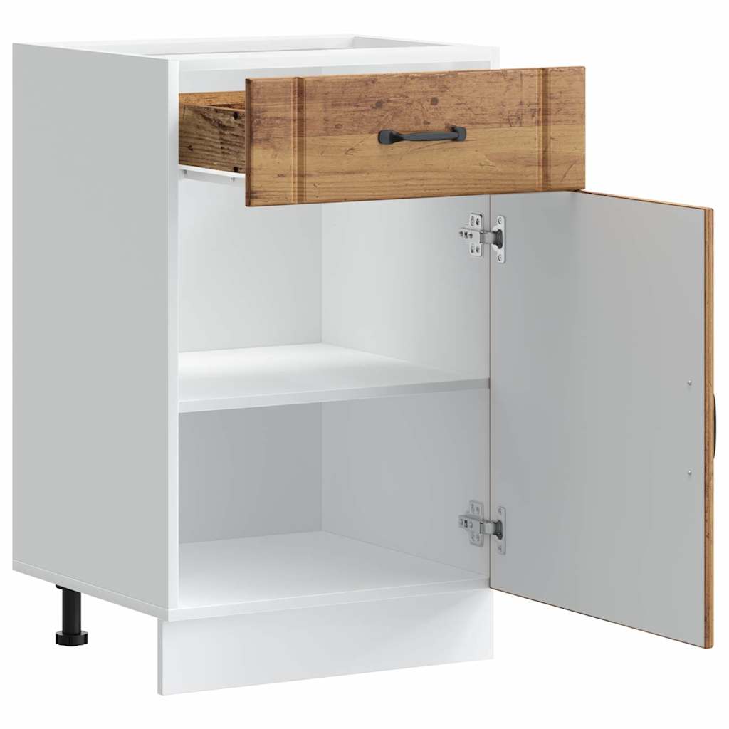 Kitchen Base Cabinet Lucca Old Wood Engineered Wood