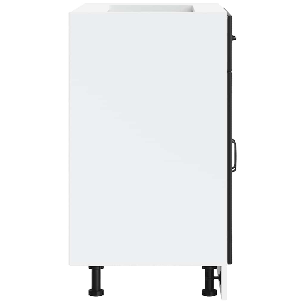 Kitchen Base Cabinet Lucca Black Engineered Wood