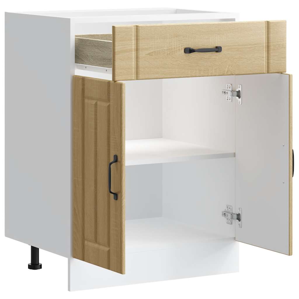 Kitchen Base Cabinet Lucca Sonoma Oak Engineered Wood