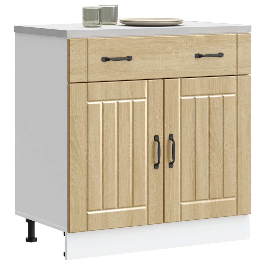 Kitchen Base Cabinet Lucca Sonoma Oak Engineered Wood