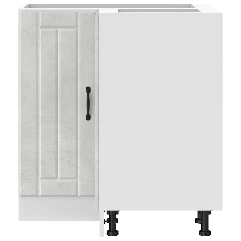 Kitchen Corner Base Cabinet Lucca Concrete Grey Engineered Wood