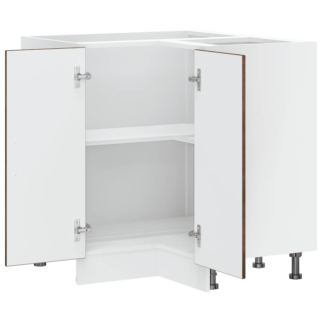 Kitchen Corner Base Cabinet Lucca Smoked Oak Engineered Wood