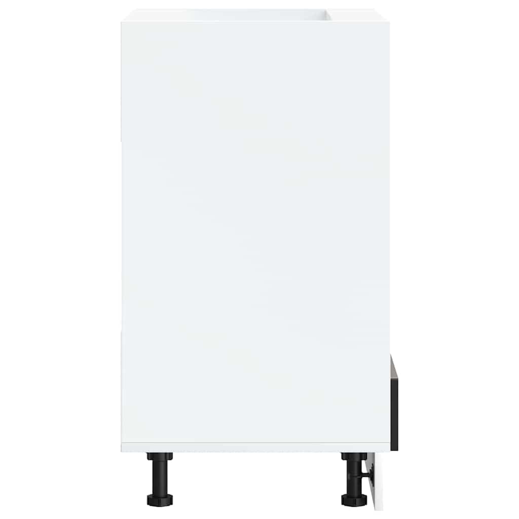 Oven Cabinet Lucca Black Engineered Wood