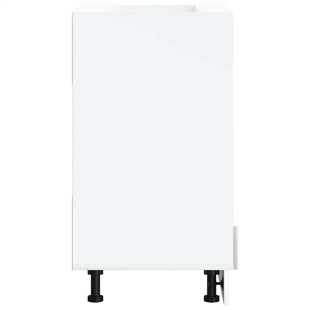 Oven Cabinet Lucca Concrete Grey Engineered Wood