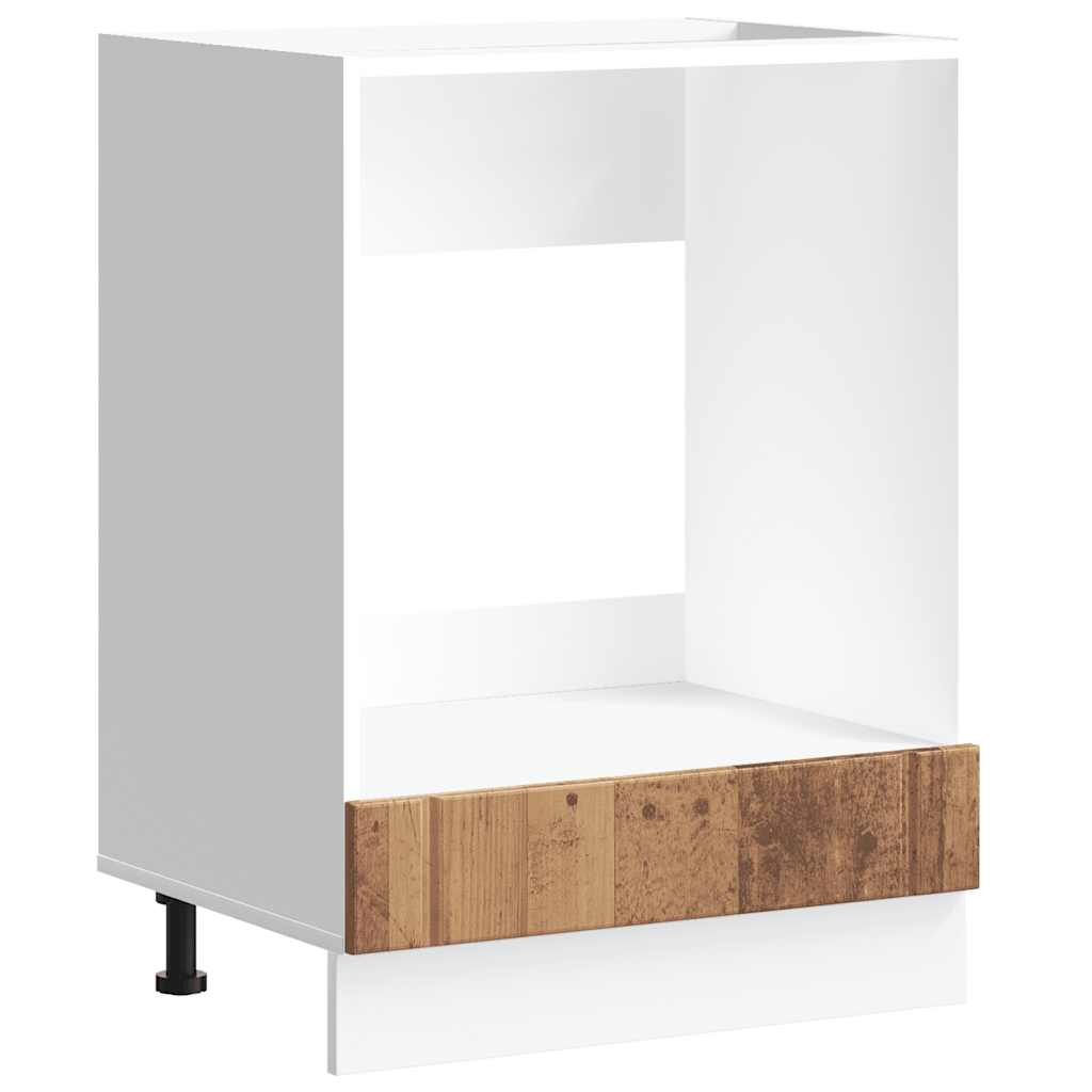 Oven Cabinet Lucca Old Wood Engineered Wood