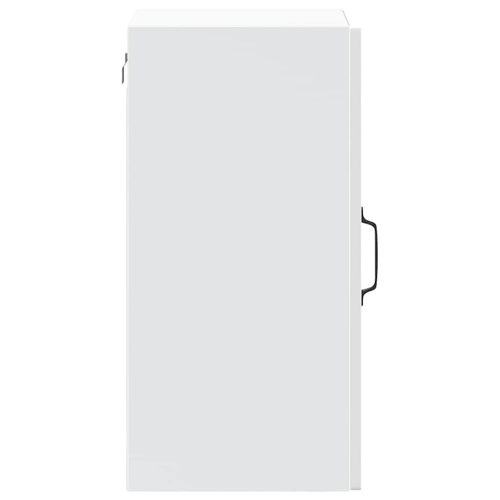 Kitchen Wall Cabinet with Glass Door Lucca White