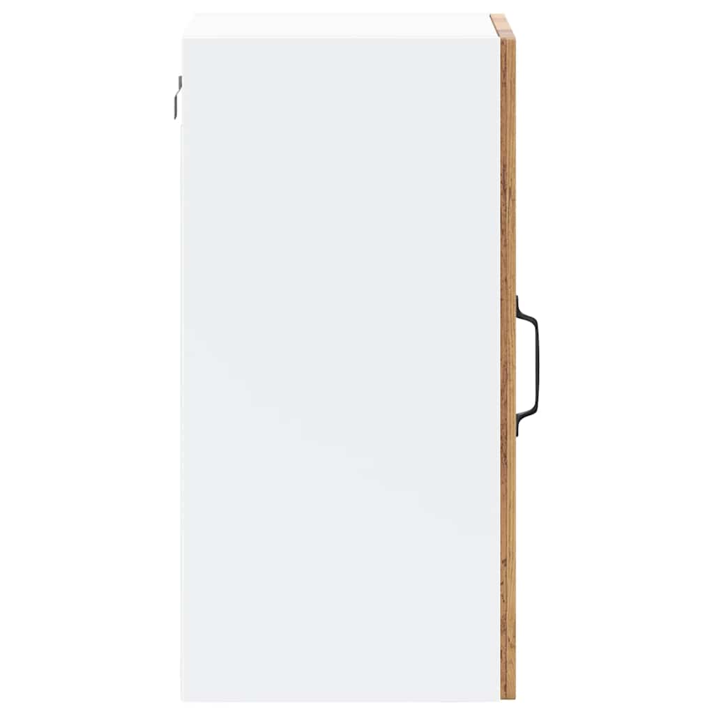 Kitchen Wall Cabinet with Glass Door Lucca Old Wood