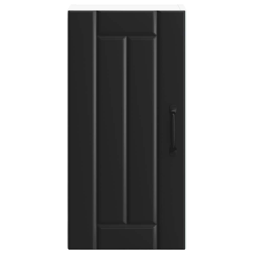 Kitchen Wall Cabinet Lucca Black Engineered Wood