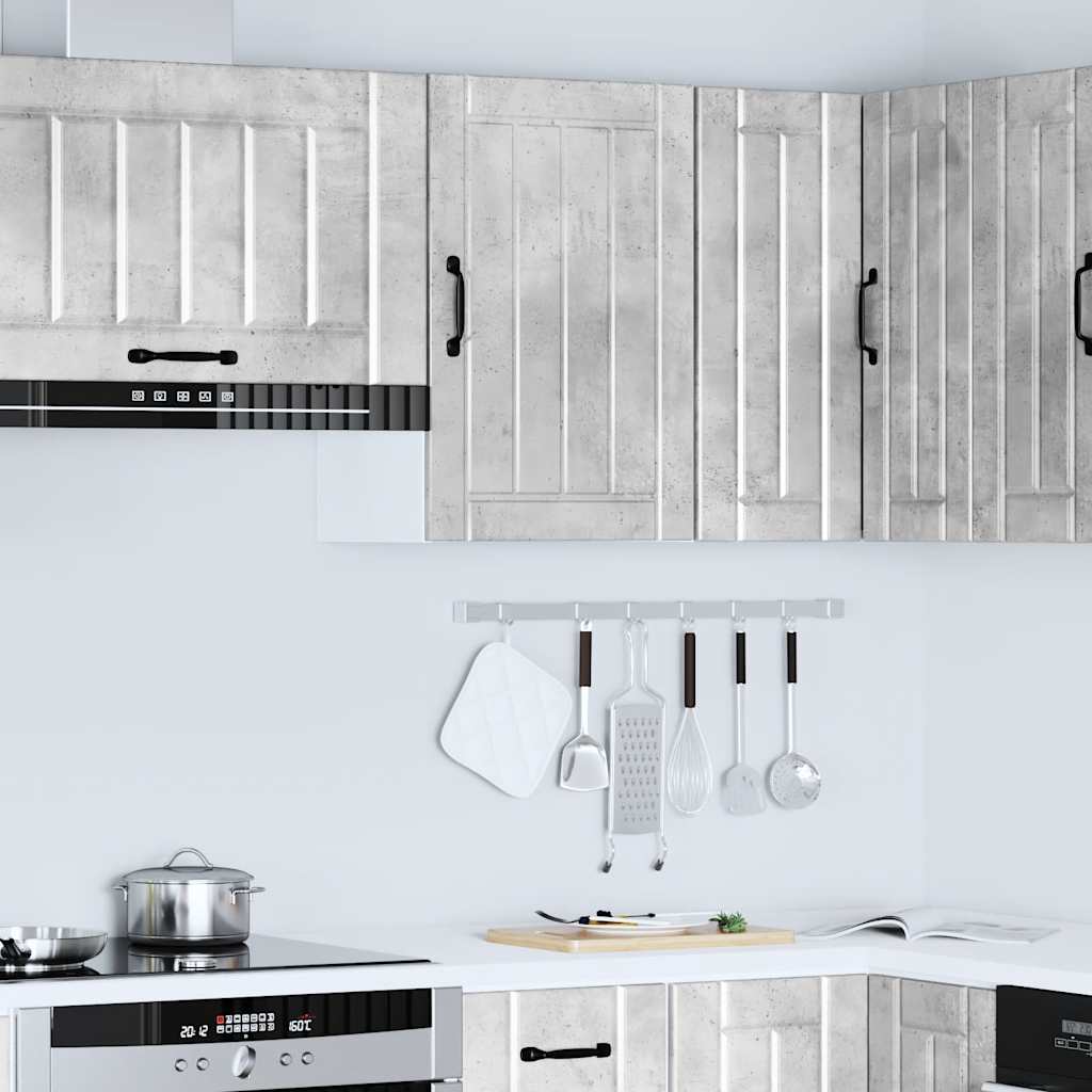 Kitchen Wall Cabinet Lucca Concrete Grey Engineered Wood