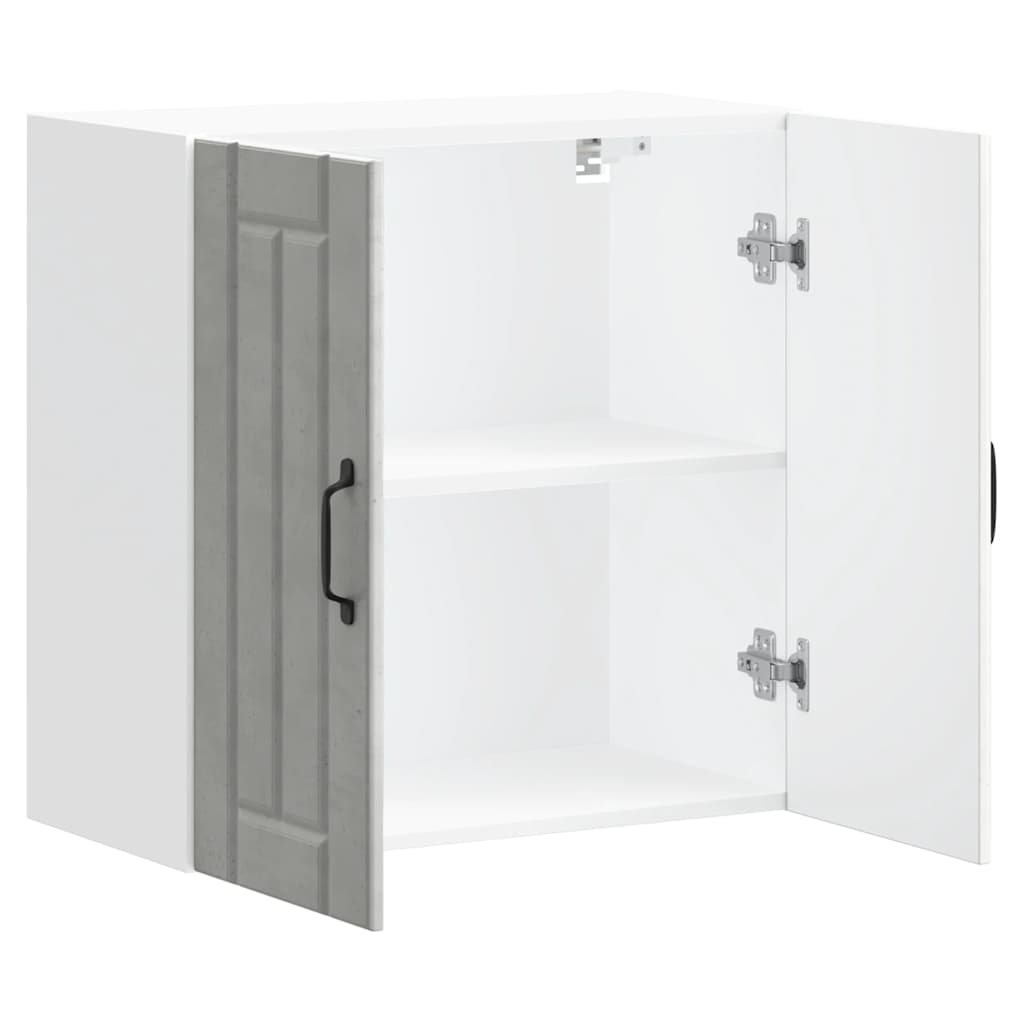 Kitchen Wall Cabinet Lucca Concrete Grey Engineered Wood