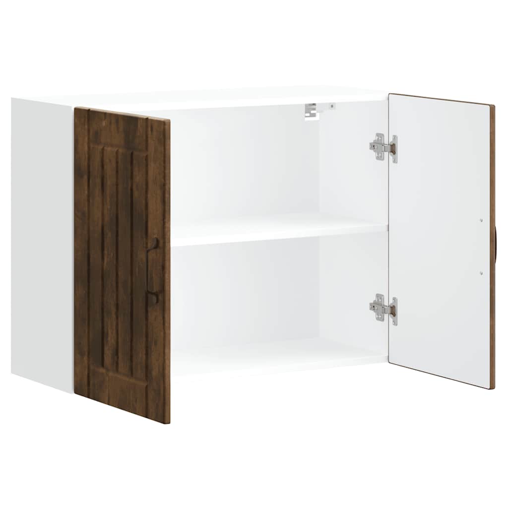 Kitchen Wall Cabinet Lucca Smoked Oak Engineered Wood