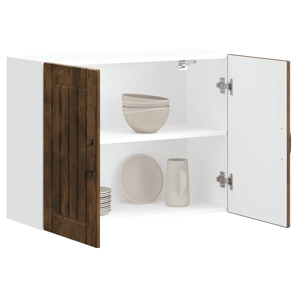 Kitchen Wall Cabinet Lucca Smoked Oak Engineered Wood