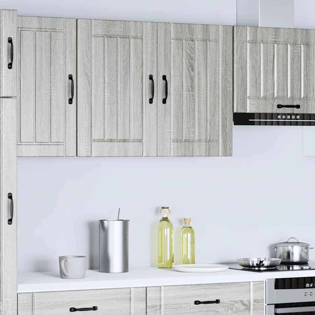 Kitchen Wall Cabinet Lucca Grey Sonoma Engineered Wood
