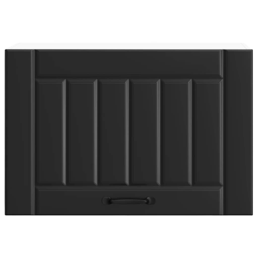 Kitchen Wall Cabinet Lucca Black Engineered Wood