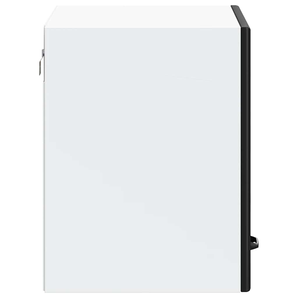 Kitchen Wall Cabinet Lucca Black Engineered Wood