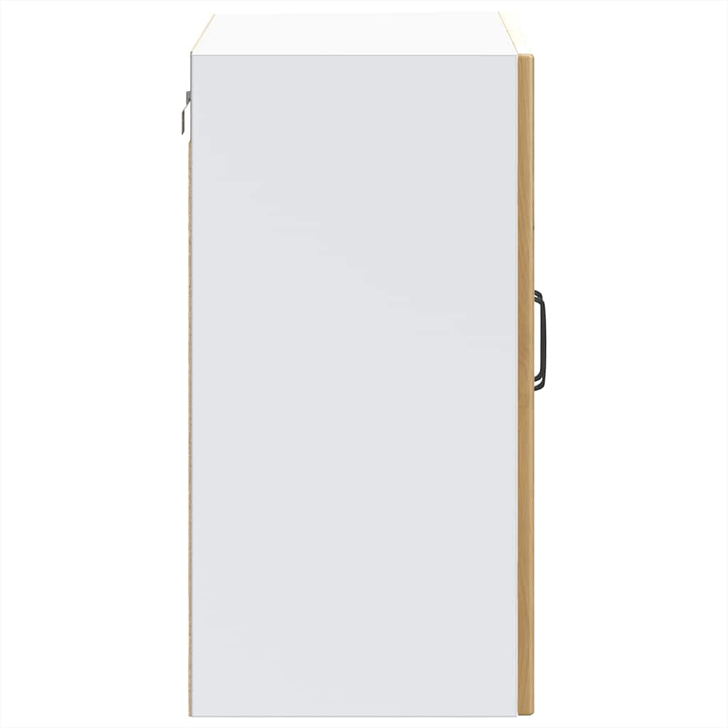 Kitchen Wall Cabinet with Glass Door Lucca Artisan Oak Engineered Wood