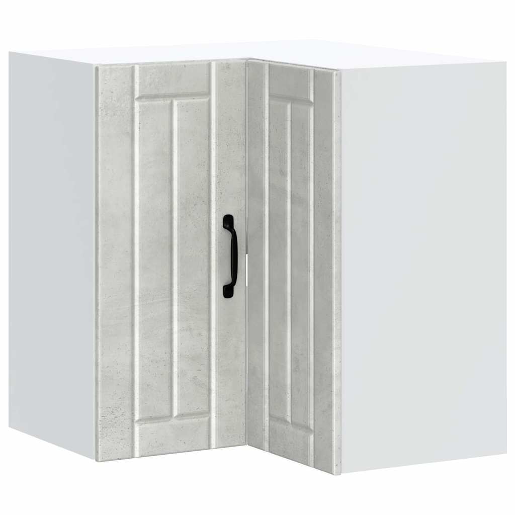 Kitchen Wall Corner Cabinet Lucca Concrete Grey Engineered Wood