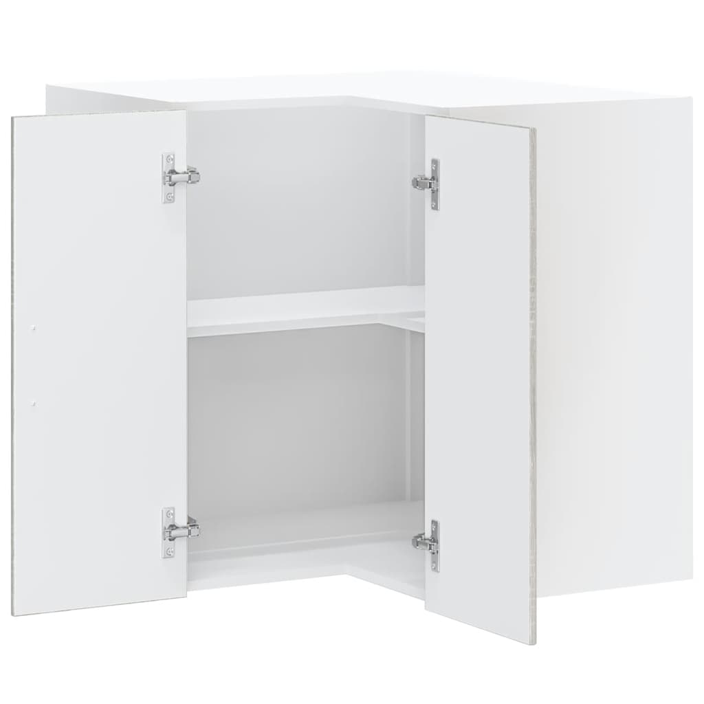 Kitchen Wall Corner Cabinet Lucca Grey Sonoma Engineered Wood