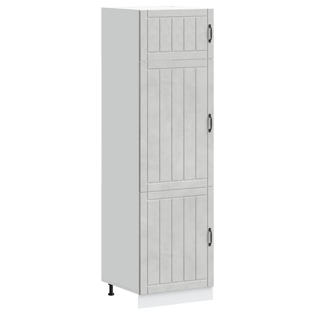 Kitchen Cupboard Lucca Concrete Grey Engineered Wood