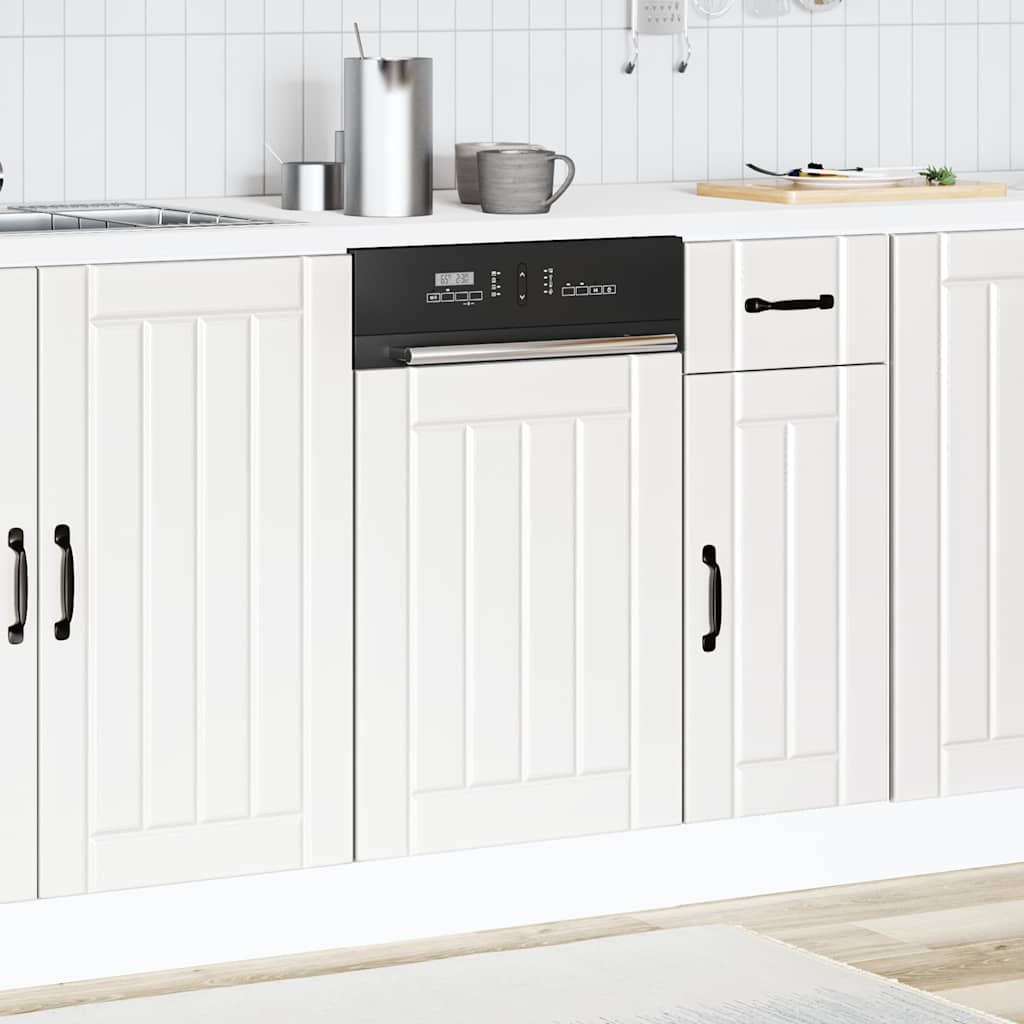 Dishwasher Panel Lucca White Engineered Wood