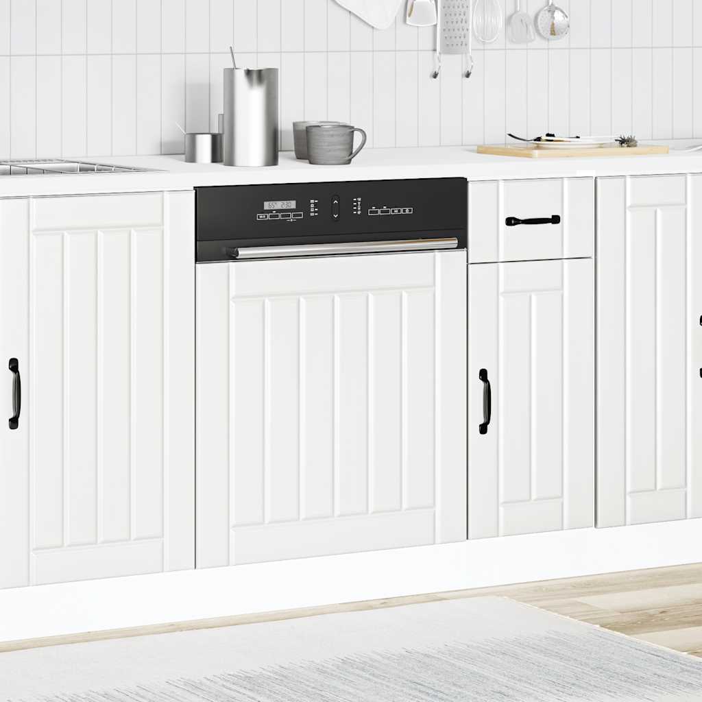 Dishwasher Panel Lucca White Engineered Wood