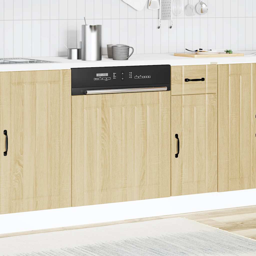 Dishwasher Panel Lucca Sonoma Oak Engineered Wood
