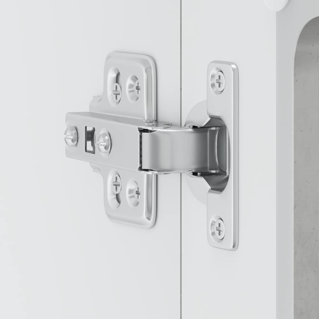 Kitchen Wall Cabinet with Glass Door Lucca Concrete Grey Engineered Wood