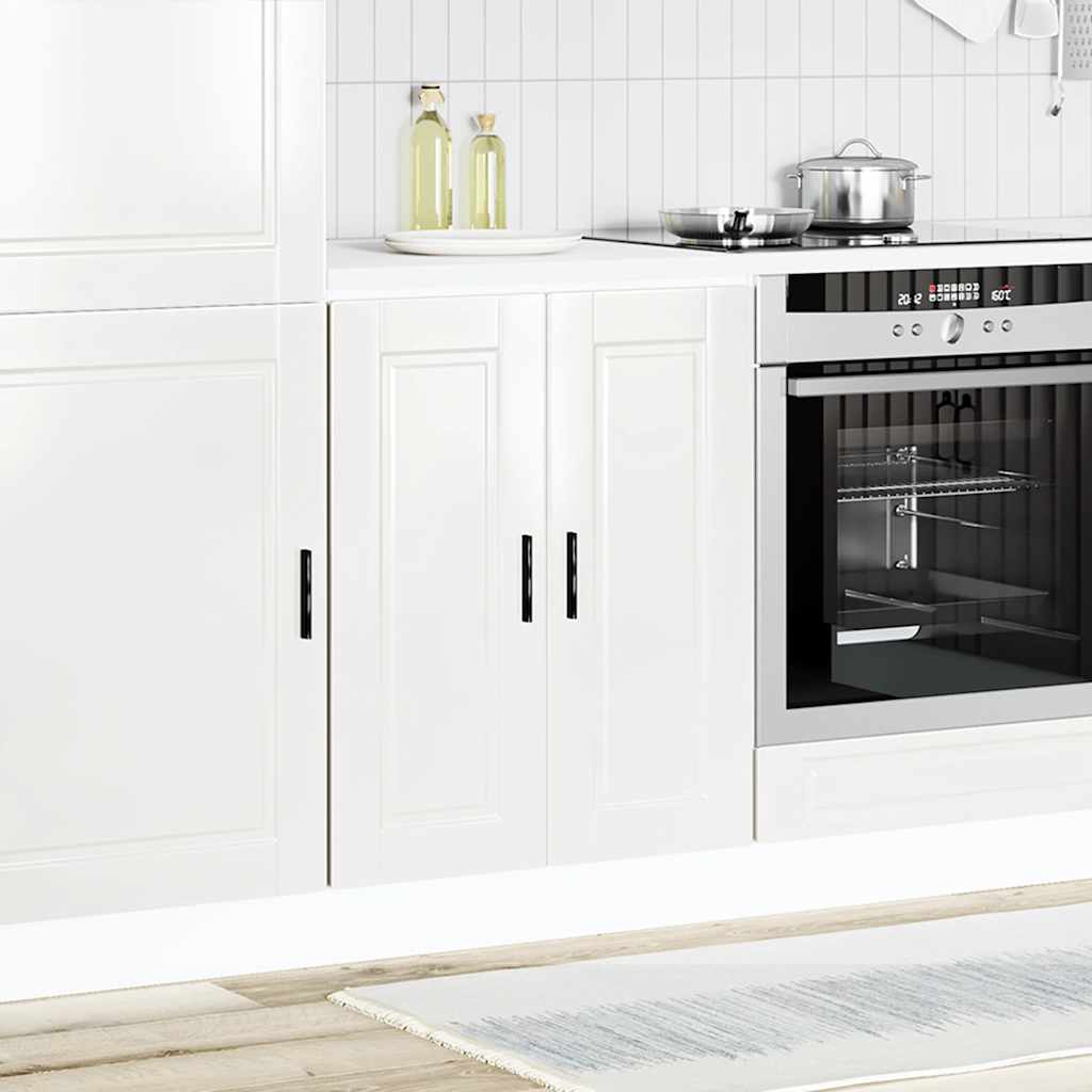 Kitchen Base Cabinet Porto High Gloss White Engineered Wood