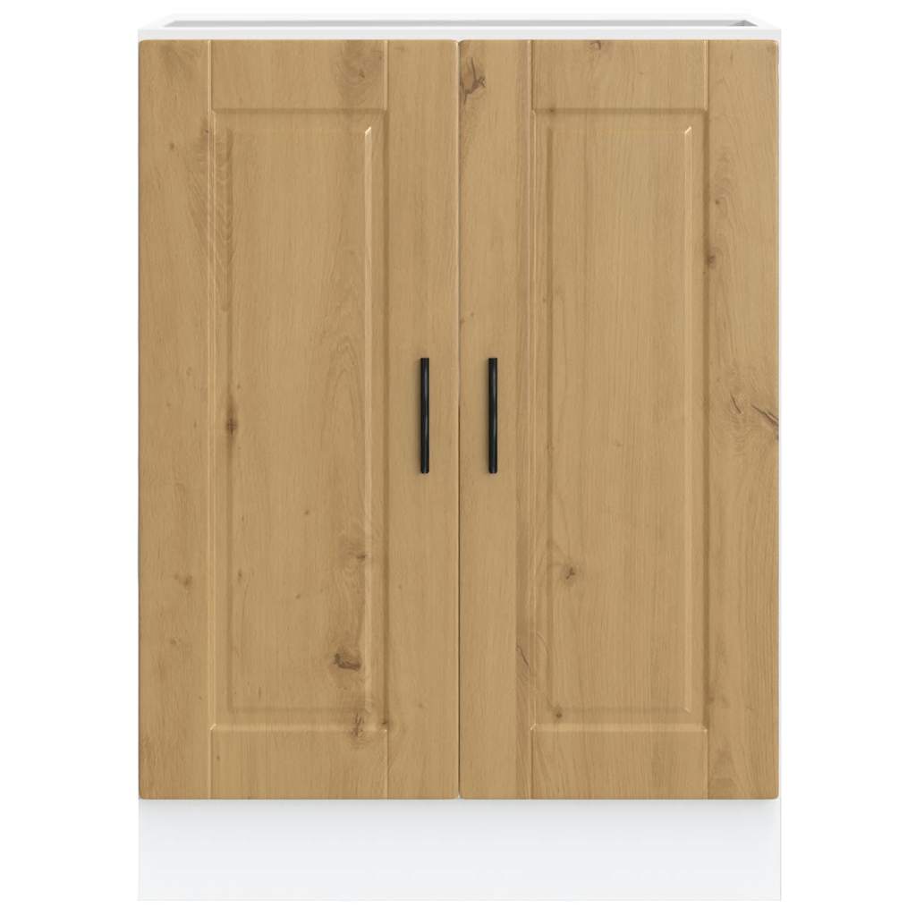 Kitchen Base Cabinet Porto Artisan Oak Engineered Wood