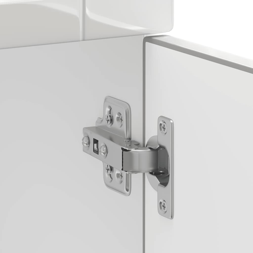 Kitchen Base Cabinet Porto High Gloss White Engineered Wood