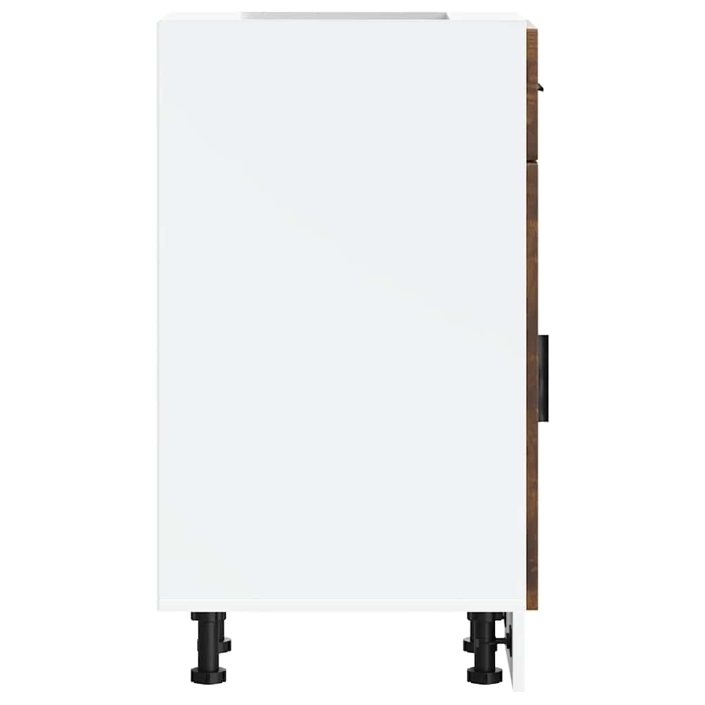 Kitchen Base Cabinet Porto Smoked Oak Engineered Wood