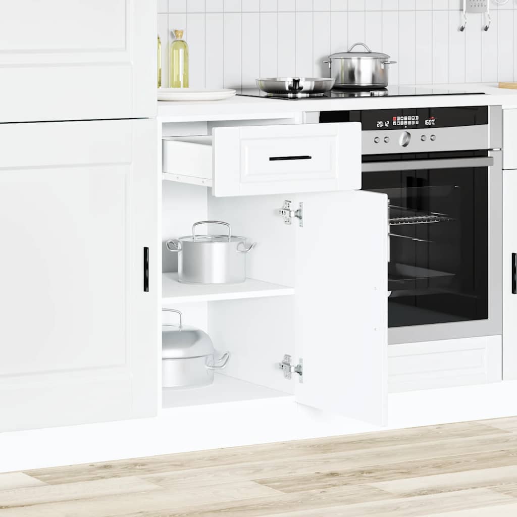Kitchen Base Cabinet Porto White Engineered Wood