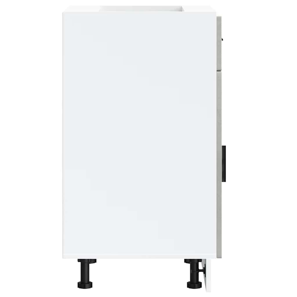 Kitchen Base Cabinet Porto Concrete Grey Engineered Wood