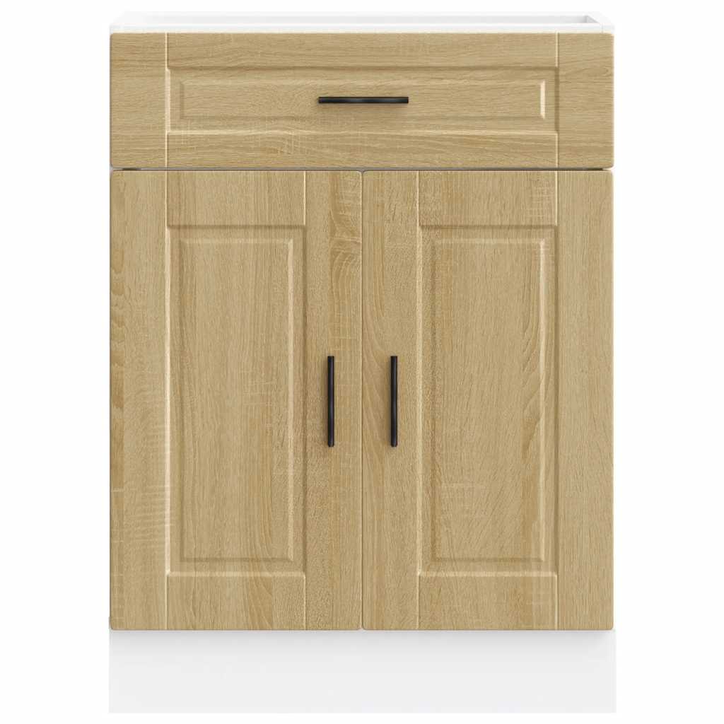 Kitchen Base Cabinet Porto Sonoma Oak Engineered Wood