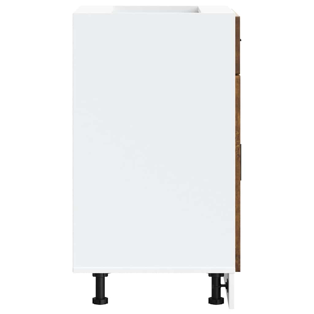 Kitchen Base Cabinet Porto Smoked Oak Engineered Wood