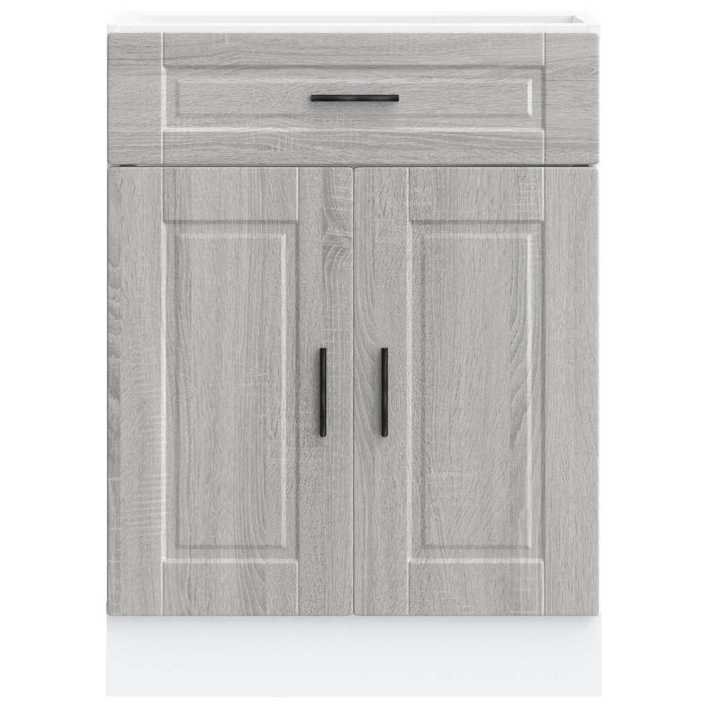 Kitchen Base Cabinet Porto Grey Sonoma Engineered Wood