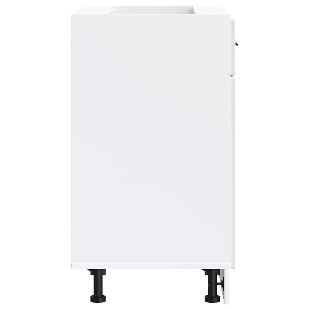 Kitchen Base Cabinet Porto High Gloss White Engineered Wood