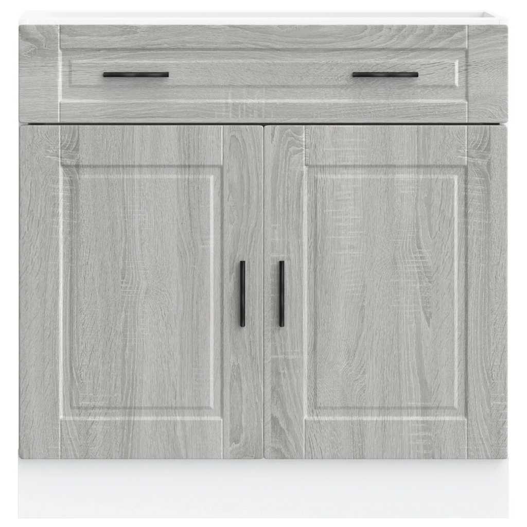 Kitchen Base Cabinet Porto Grey Sonoma Engineered Wood