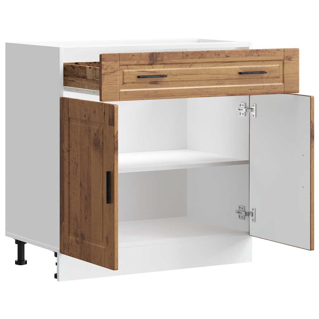 Kitchen Base Cabinet Porto Old Wood Engineered Wood