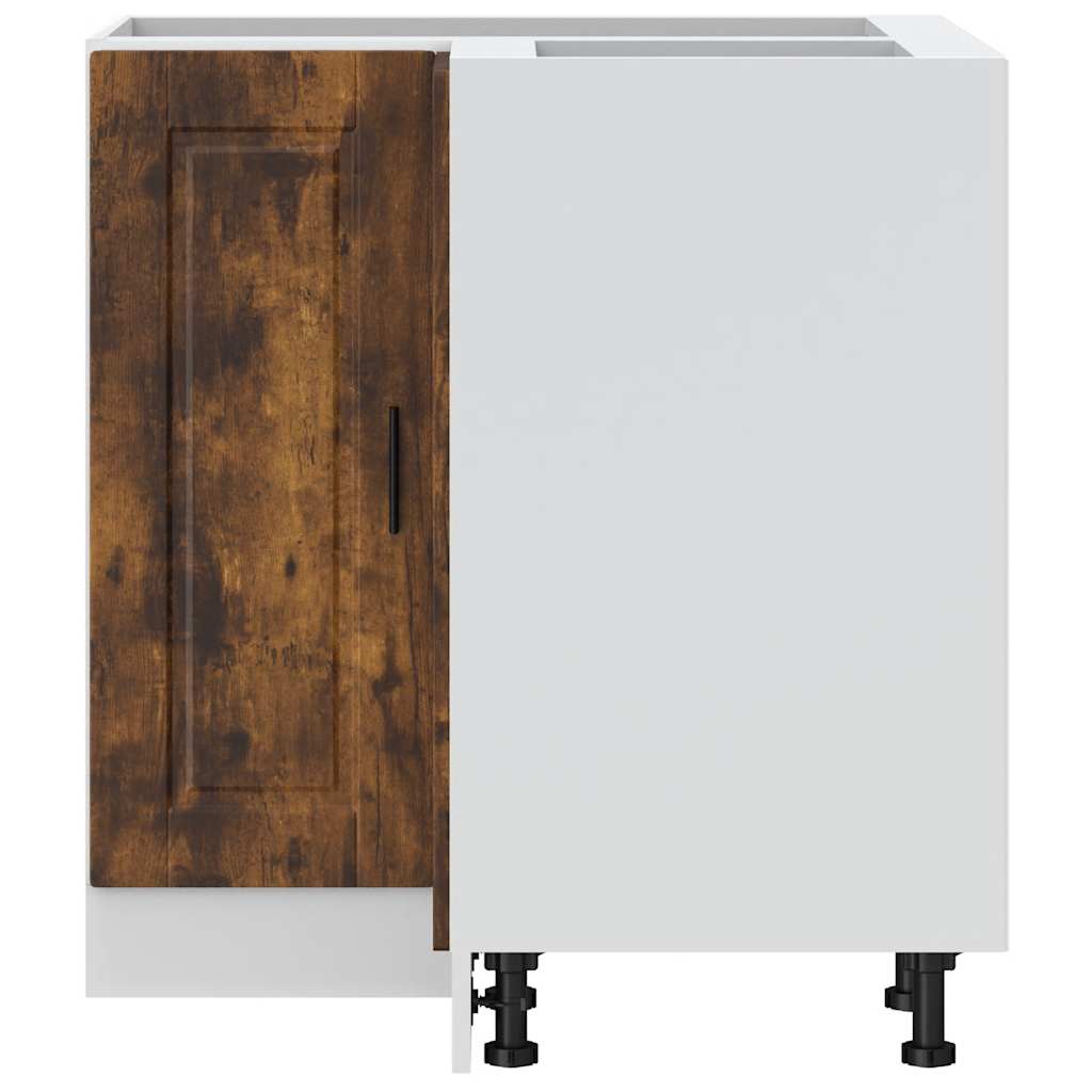 Kitchen Corner Base Cabinet Porto Smoked Oak Engineered Wood