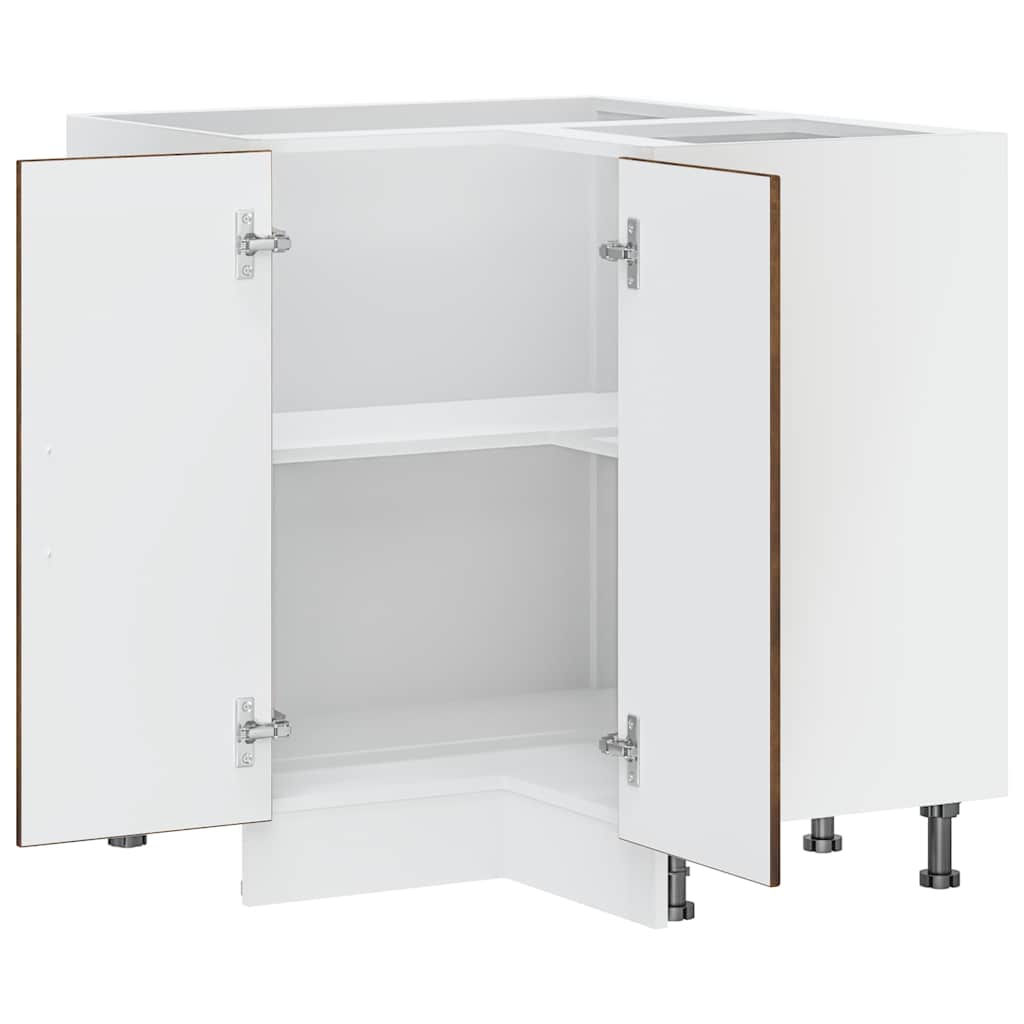 Kitchen Corner Base Cabinet Porto Smoked Oak Engineered Wood