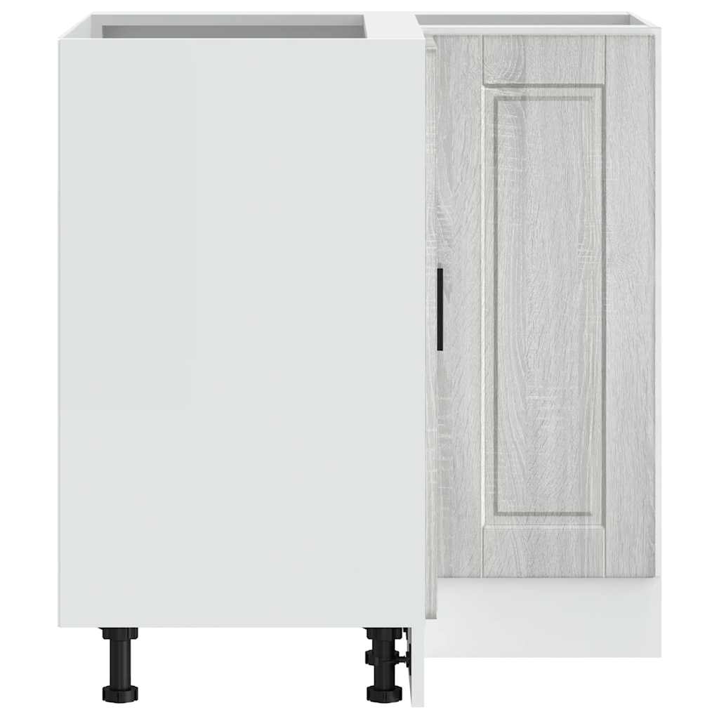 Kitchen Corner Base Cabinet Porto Grey Sonoma Engineered Wood